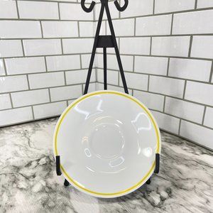 Corelle April "Flowers" Saucer Yellow Band Line 6.25" Replacement Vintage